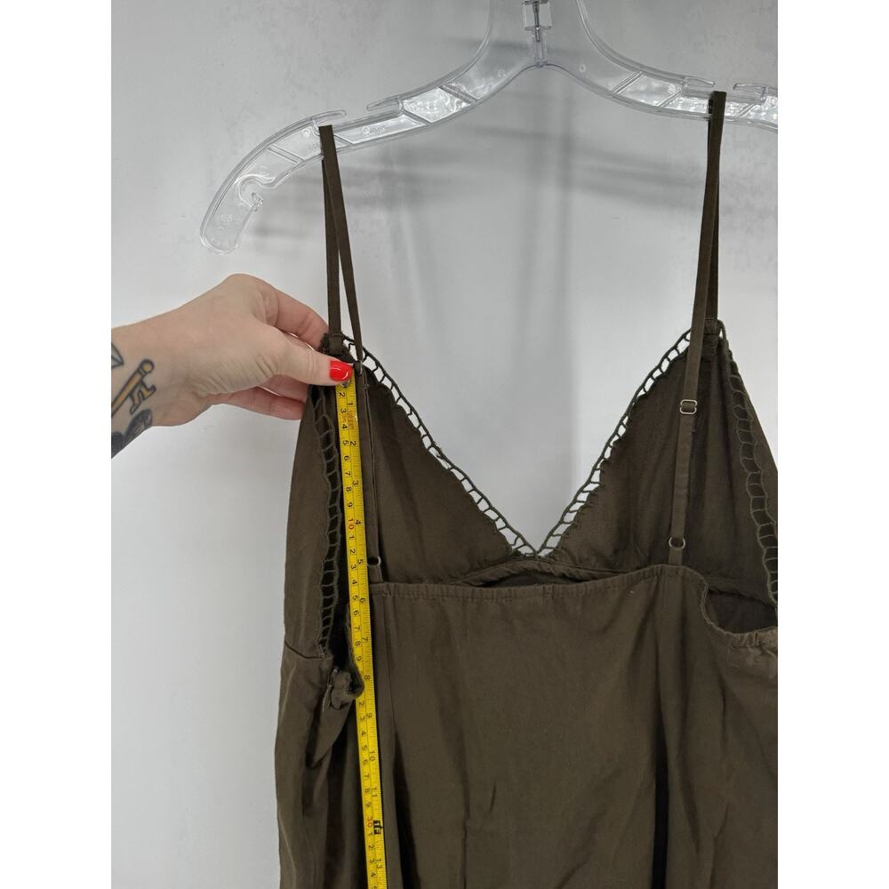 Embroidered Sun Dress Anthropologie Brown Eyelet Cutouts Medium NWT MSRP $138 - Picture 14 of 16